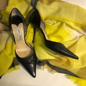 Jimmy Choo ⟩ Liz 85 Black Leather Pumps